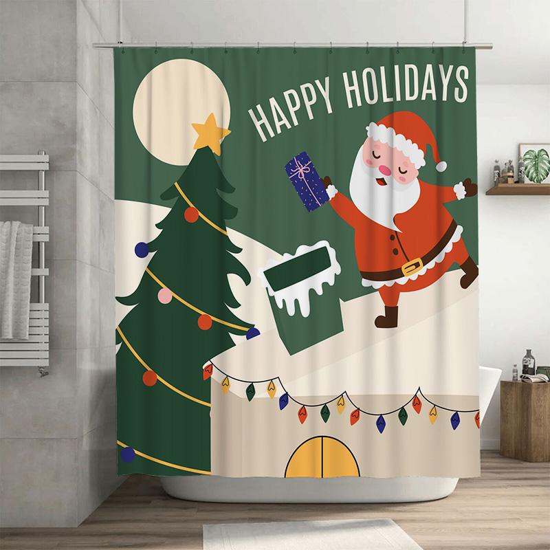 Tu Christmas Shower Curtain Santa Claus Holiday Festive Bathroom Decor Waterproof Xmas Pattern Backdrop Holiday Gift Home Textil W60H190(CM)-1 Pcs
Tu Christmas Shower Curtain Santa Claus Holiday Festive Bathroom Decor Waterproof Xmas Pattern Backdrop Holiday Gift Home Textil W60H190(CM)-1 Pcs