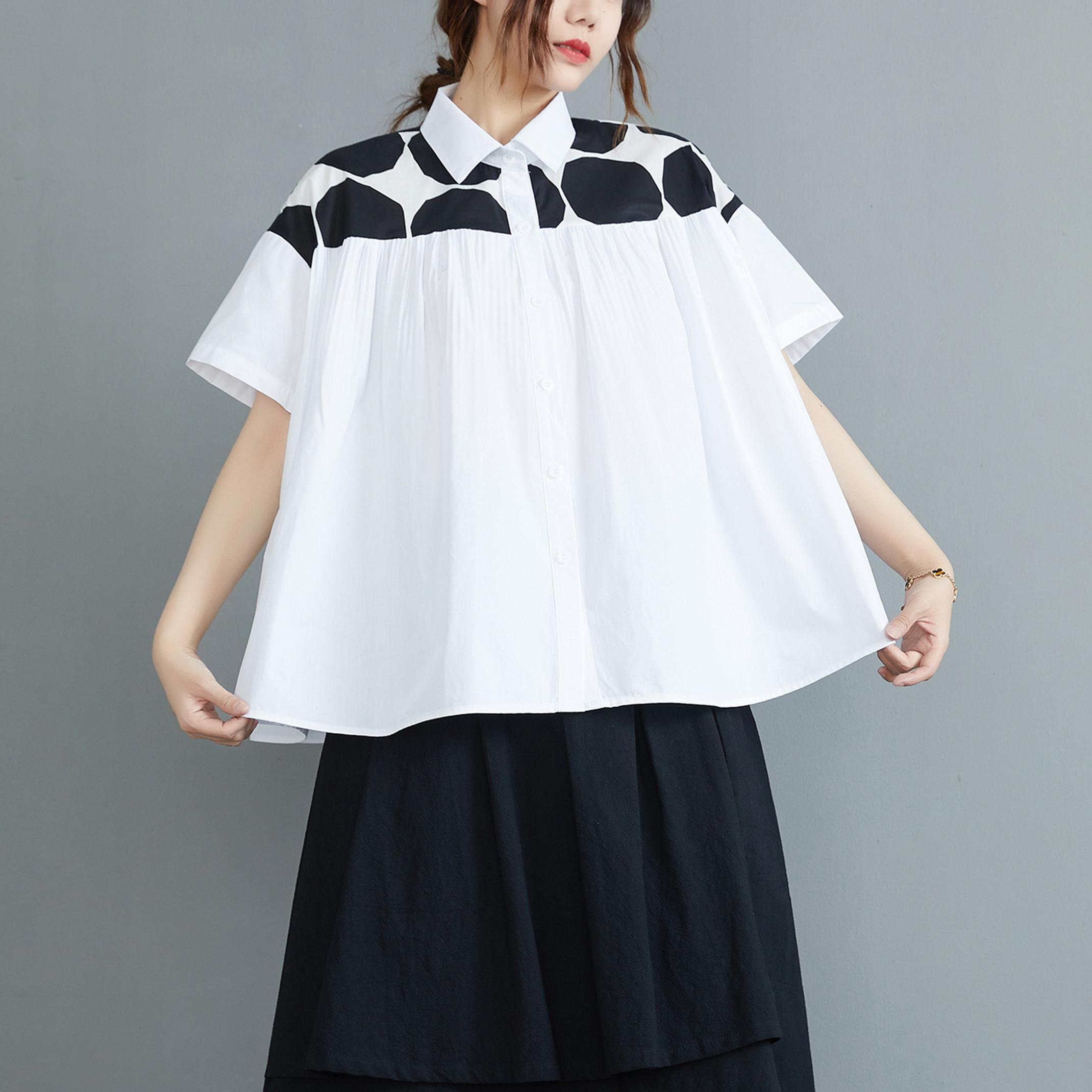 DIMANAF 2023, нова блуза великих розмірів, весняна, жіноча, повсякденна, вільна, базова, коротка блузка з повними рукавами, ґудзиками в горошок XL білий
DIMANAF 2023, нова блуза великих розмірів, весняна, жіноча, повсякденна, вільна, базова, коротка блузка з повними рукавами, ґудзиками в горошок XL білий