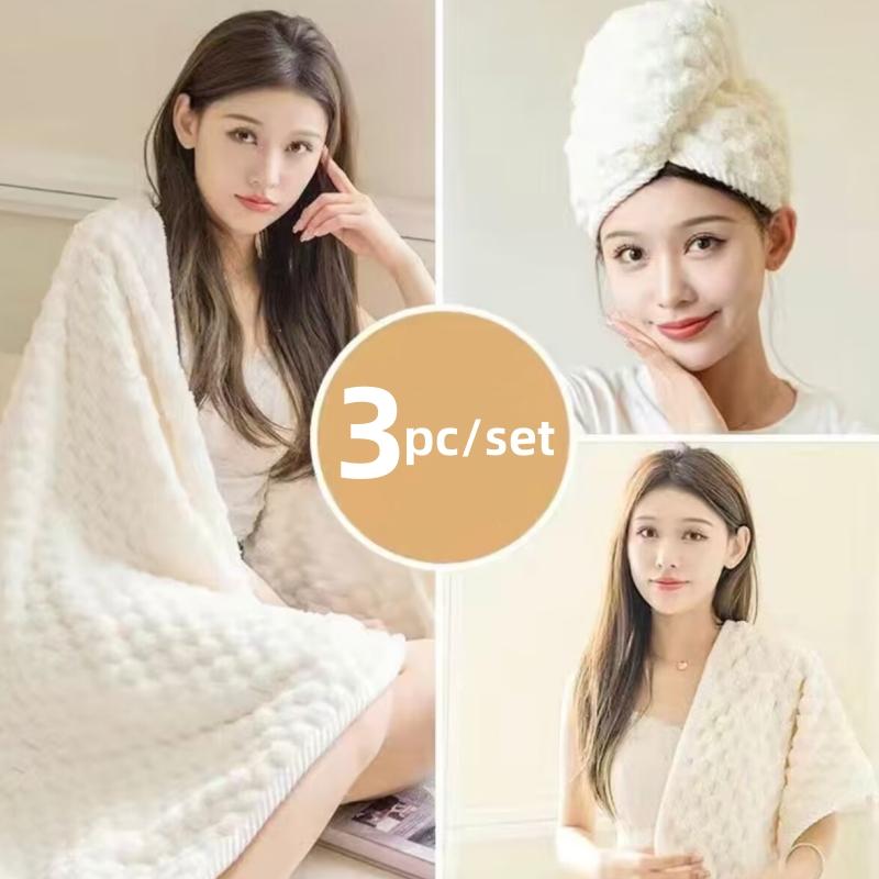 3pcs/set High-quality Coral Fleece Bath Towels, Soft and Comfortable Shower Wraps, Absorbent Thick Beach Towels, Absorbent Quick Drying Towels 3PC рожевий
3pcs/set High-quality Coral Fleece Bath Towels, Soft and Comfortable Shower Wraps, Absorbent Thick Beach Towels, Absorbent Quick Drying Towels 3PC рожевий