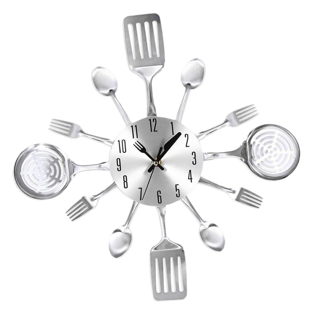 Non-ticking Creative Pan Shape Wall Clock Luxury Metal Digital Wall Timepiece for Kitchen Restaurant Wall Decor
Non-ticking Creative Pan Shape Wall Clock Luxury Metal Digital Wall Timepiece for Kitchen Restaurant Wall Decor
