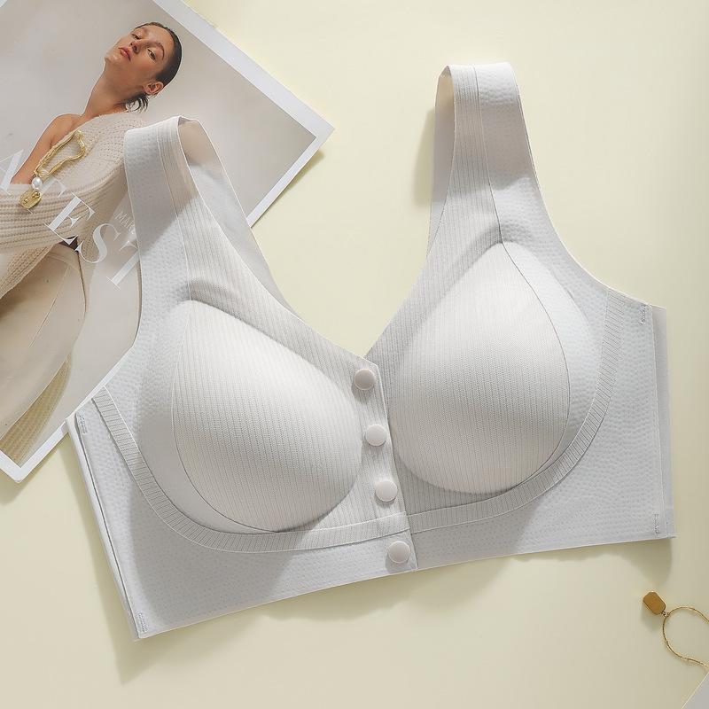 Breathable, seamless, large-breasted sports vest, front buckle, no steel ring, anti-sagging, double breasts, large-size bra cover, comfortable. M34/75ABC
Breathable, seamless, large-breasted sports vest, front buckle, no steel ring, anti-sagging, double breasts, large-size bra cover, comfortable. M34/75ABC