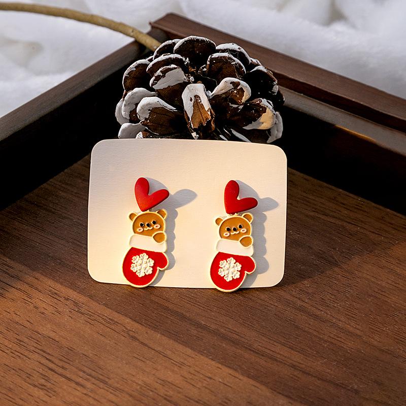 Christmas Elk Bells Bow Earrings Santa Love Snowflake Asymmetrical Ear Ornament Penguin
Christmas Elk Bells Bow Earrings Santa Love Snowflake Asymmetrical Ear Ornament Penguin