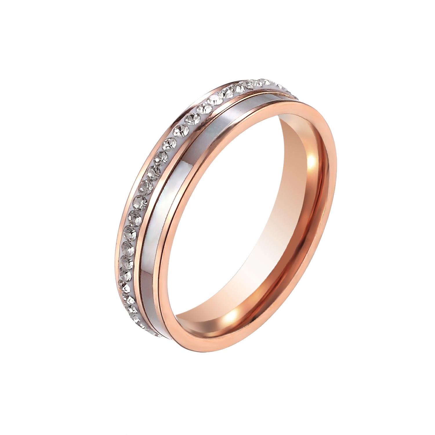 Новое креативное кольцо из белой ракушки, грязевого камня, полностью инкрустированное бриллиантами, высококлассное кольцо, титановая сталь, не тускнеющая бижутерия для женщин 9
Новое креативное кольцо из белой ракушки, грязевого камня, полностью инкрустированное бриллиантами, высококлассное кольцо, титановая сталь, не тускнеющая бижутерия для женщин 9