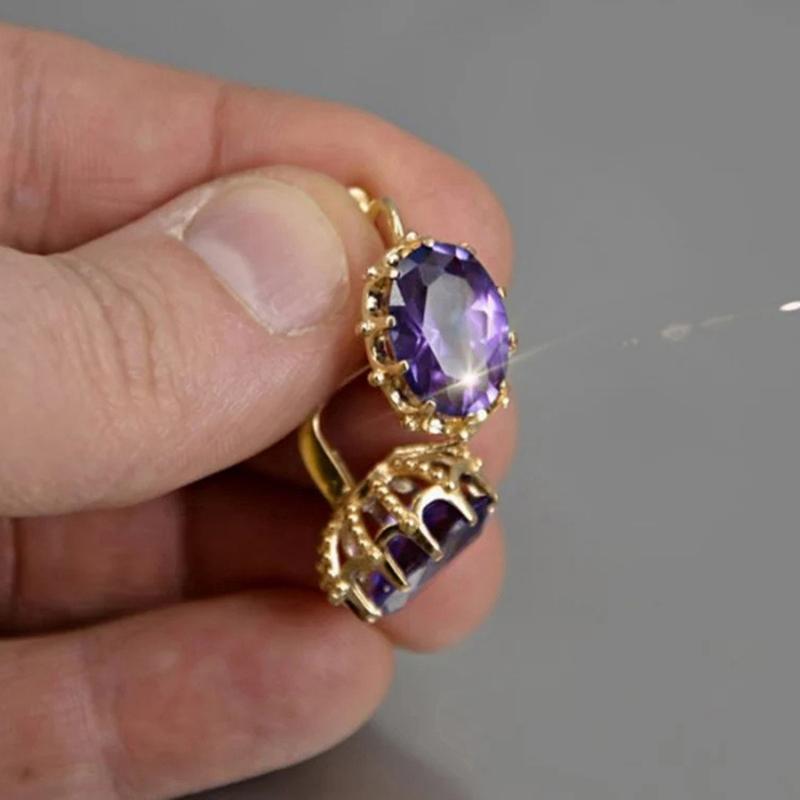 Huitan Gorgeous Women Earrings with Charming Purple Cubic Zircon Simple and Elegant Lady s Earrings Wedding Party Trendy Zircon
Huitan Gorgeous Women Earrings with Charming Purple Cubic Zircon Simple and Elegant Lady s Earrings Wedding Party Trendy Zircon
