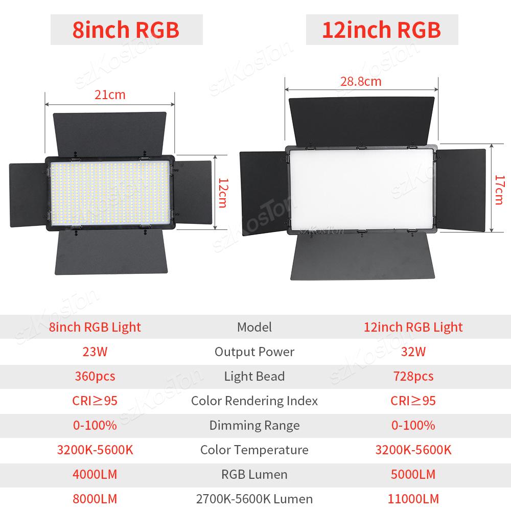 LED RGB Video Light Panel Light Camera Light Selfie Light Photo Studio Lamp Photography Fill Light for Youtube Live Streaming EU
LED RGB Video Light Panel Light Camera Light Selfie Light Photo Studio Lamp Photography Fill Light for Youtube Live Streaming EU