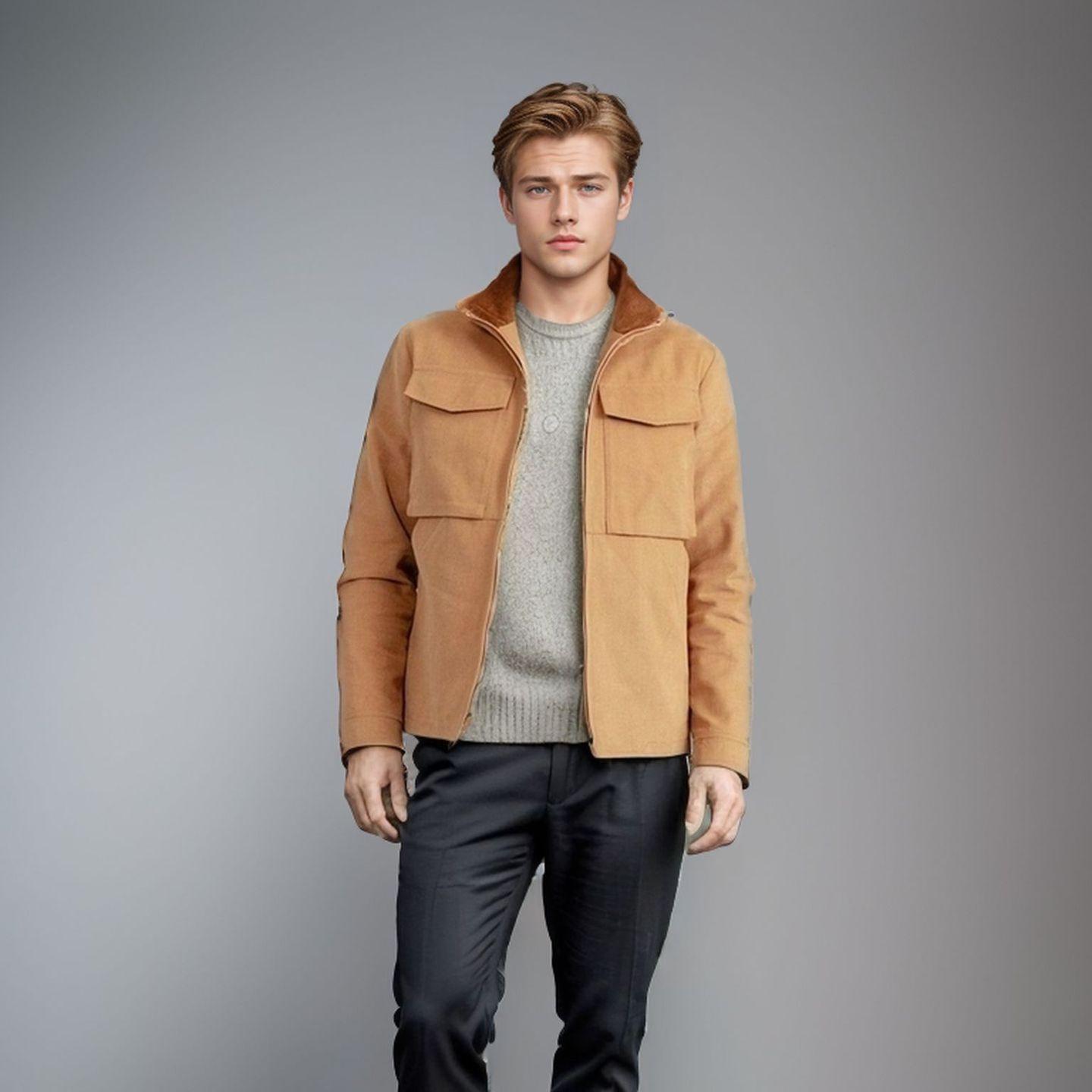 2024 Men s Casual Solid Color Lapel Workwear Jacket - European & American Style Windbreaker Small темно-синього кольору
2024 Men s Casual Solid Color Lapel Workwear Jacket - European & American Style Windbreaker Small темно-синього кольору