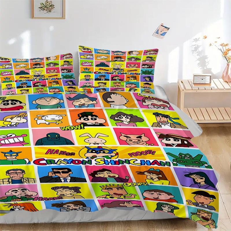 3pcs Crayon Shin-chan Duvet Cover Set - Includes 1 Duvet Cover and 1/2 Pillowcases (No Insert) yy251107162 135x200cm
3pcs Crayon Shin-chan Duvet Cover Set - Includes 1 Duvet Cover and 1/2 Pillowcases (No Insert) yy251107162 135x200cm