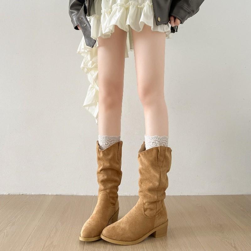 New autumn western cowboy boots light brown retro fashion boots thin thick heel pointed pile boots women 40 хакі
New autumn western cowboy boots light brown retro fashion boots thin thick heel pointed pile boots women 40 хакі