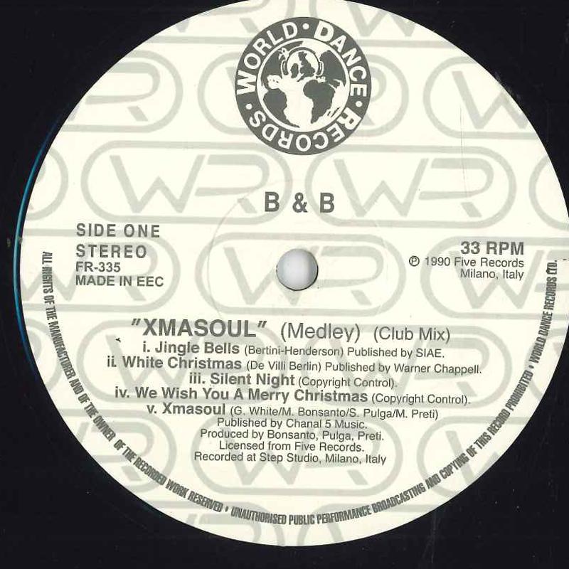 12-дюймовая пластинка B B Xmas Soul Medley FR335 WORLD DANCE RE 1990 Неизвестная танцевальная Электроника Б/У
12-дюймовая пластинка B B Xmas Soul Medley FR335 WORLD DANCE RE 1990 Неизвестная танцевальная Электроника Б/У