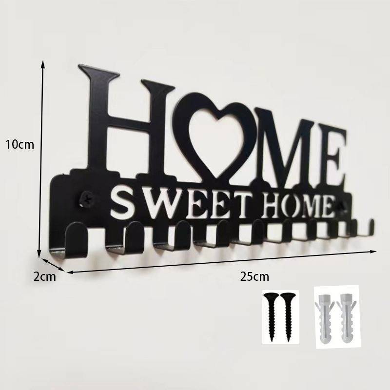 Home Key Holder Wall Mount Iron Geometric Decor For Office Organization чёрный
Home Key Holder Wall Mount Iron Geometric Decor For Office Organization чёрный