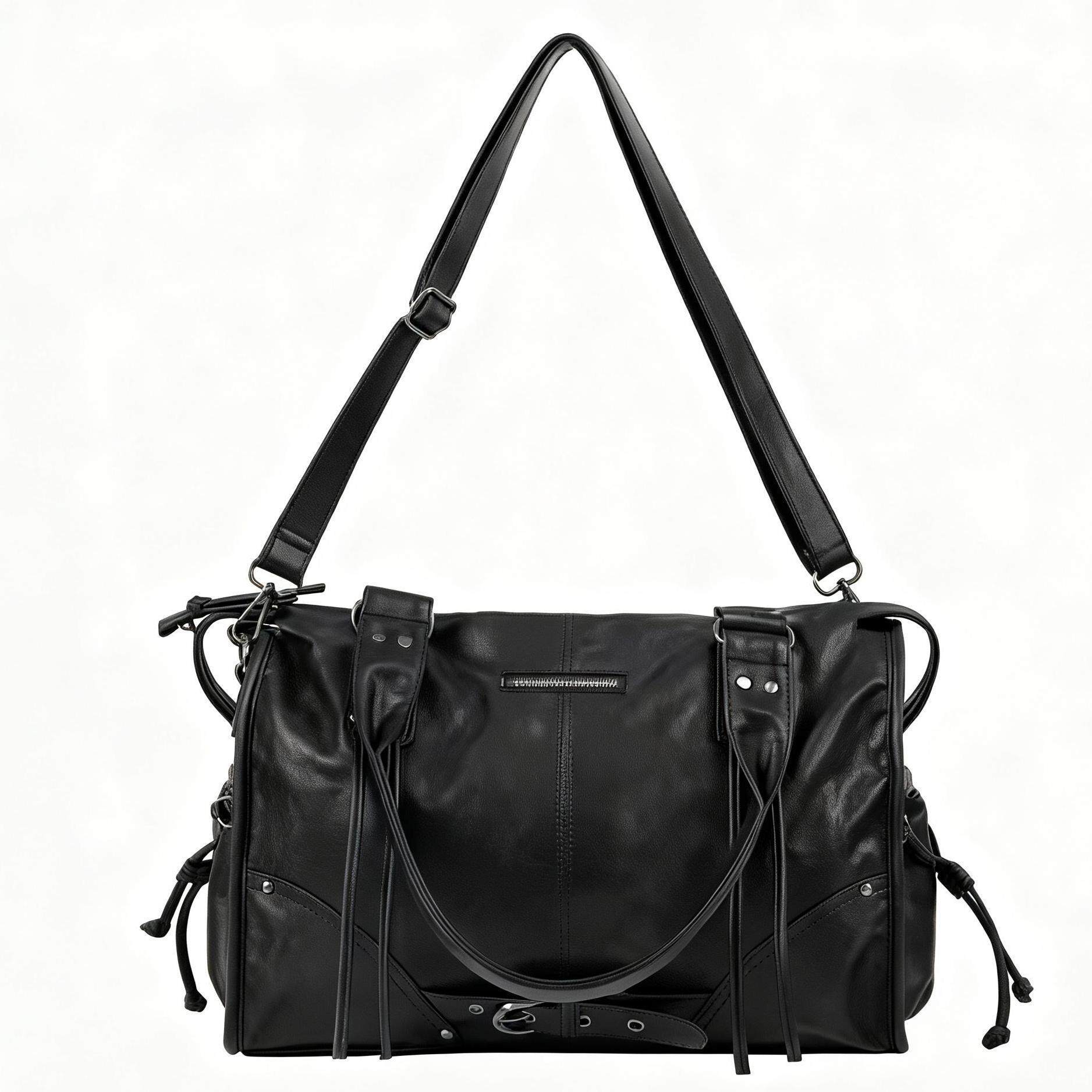 Korean Niche Retro Large Capacity Shoulder Bag Commuting Versatile Trendy Tote Bag 38*14*29 чёрный
Korean Niche Retro Large Capacity Shoulder Bag Commuting Versatile Trendy Tote Bag 38*14*29 чёрный