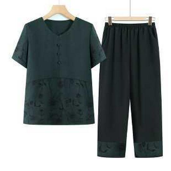 Summer Suit for Moms 2026: Chic Short-Sleeve Top & Pants Set for Stylish Middle-Aged and Elderly Women XL зелений
Summer Suit for Moms 2026: Chic Short-Sleeve Top & Pants Set for Stylish Middle-Aged and Elderly Women XL зелений