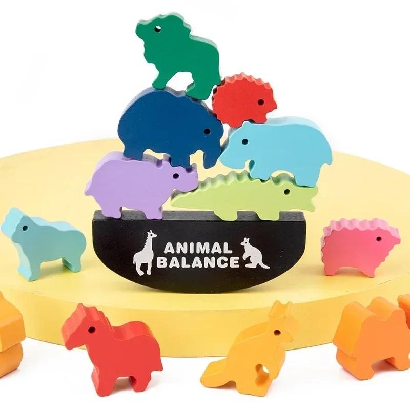 Dinosaur Stacked Wooden Toys Balance Block Matching Game Logical Thinking Fine Motor Training Montessori Education Toys for Kids
Dinosaur Stacked Wooden Toys Balance Block Matching Game Logical Thinking Fine Motor Training Montessori Education Toys for Kids