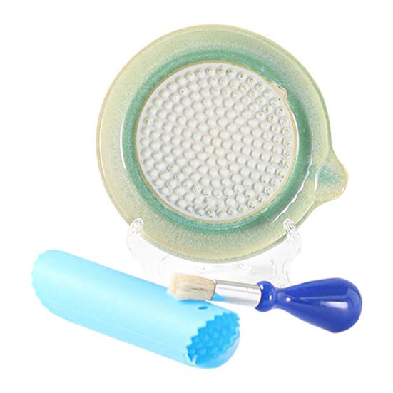 4Pcs Ceramic Grinding Disc/Peeling Tube/Brush/Display Stand Set Sharp Ridged Grater Plates for Ginger Garlic Chocolate Parmesan Cheese Turmeric Onions зелёный
4Pcs Ceramic Grinding Disc/Peeling Tube/Brush/Display Stand Set Sharp Ridged Grater Plates for Ginger Garlic Chocolate Parmesan Cheese Turmeric Onions зелёный
