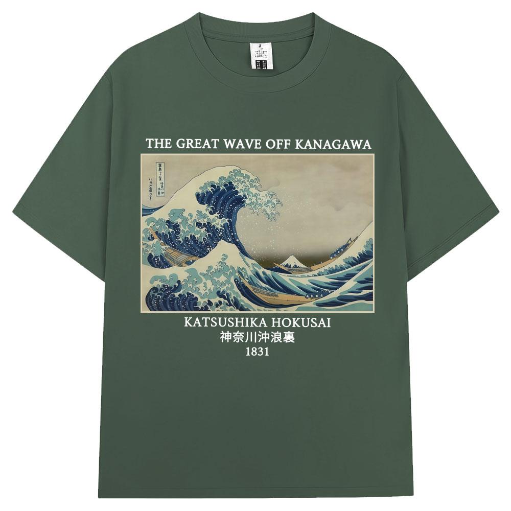 Japanese Art Style Great Wave Off Kanagawa Hokusai Tshirts Unisex Women 90s Vintage Unisexga T Shirts Oversized Cotton T Shirt Gifts 3XL
Japanese Art Style Great Wave Off Kanagawa Hokusai Tshirts Unisex Women 90s Vintage Unisexga T Shirts Oversized Cotton T Shirt Gifts 3XL