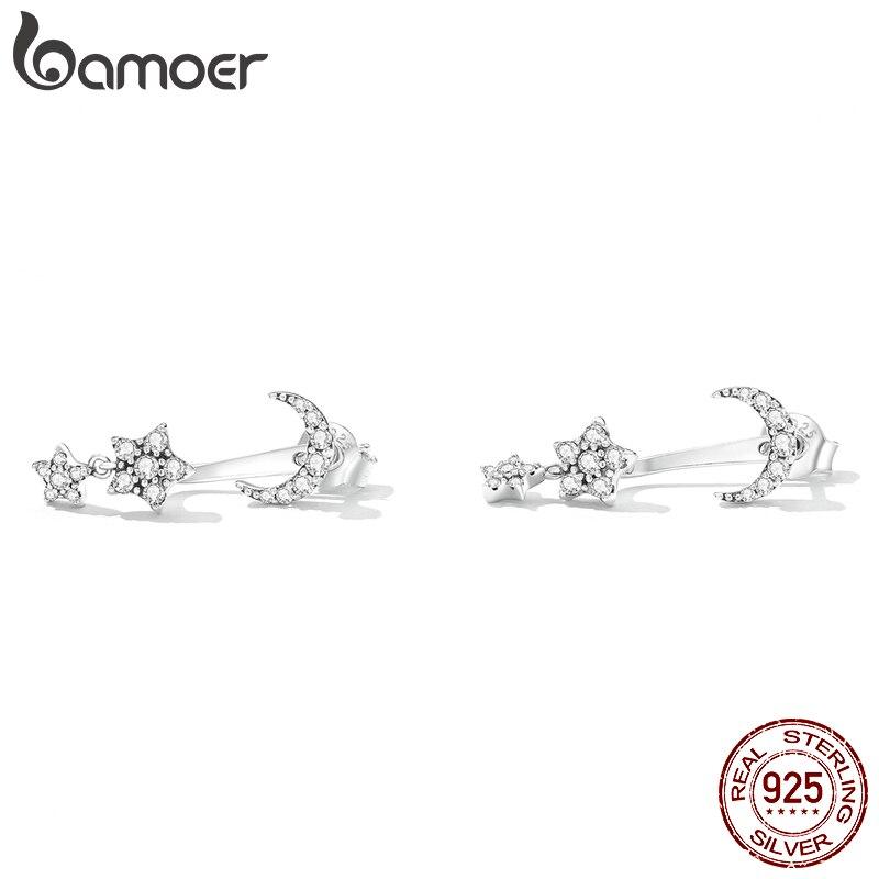 BAMOER, стерлингового серебра 925 пробы, новые модные висячие серьги с блестящей звездой для женщин, серьги-гвоздики с луной, корейские ювелирные изделия, подарок 925 silver
BAMOER, стерлингового серебра 925 пробы, новые модные висячие серьги с блестящей звездой для женщин, серьги-гвоздики с луной, корейские ювелирные изделия, подарок 925 silver