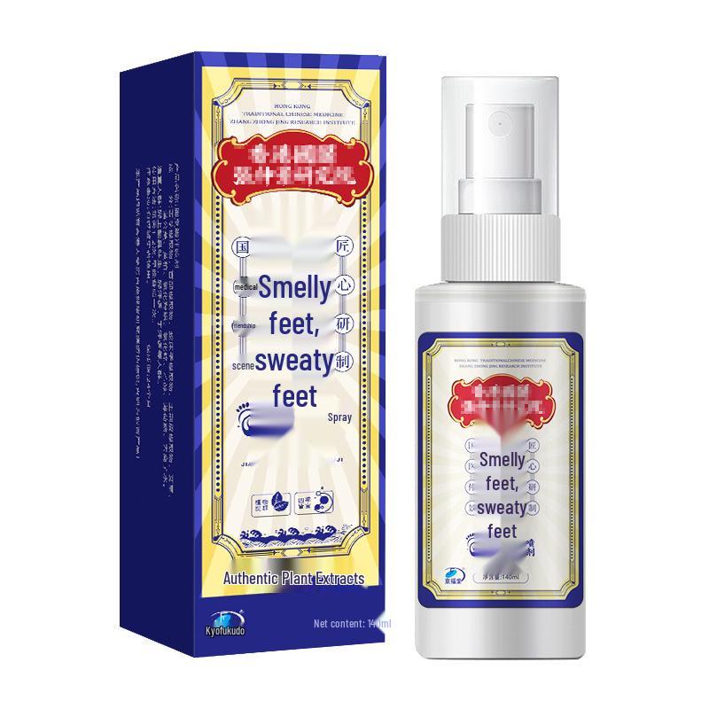 Jing Fu Tang Foot Odor & Sweat Control Spray 140ml – Refreshes Smelly, Sweaty, and Sore Feet.
Jing Fu Tang Foot Odor & Sweat Control Spray 140ml – Refreshes Smelly, Sweaty, and Sore Feet.