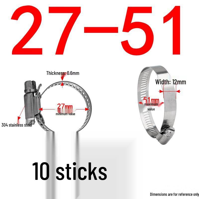 Ally 304 Stainless Steel Heavy Duty Hose Clamp Set
Ally 304 Stainless Steel Heavy Duty Hose Clamp Set