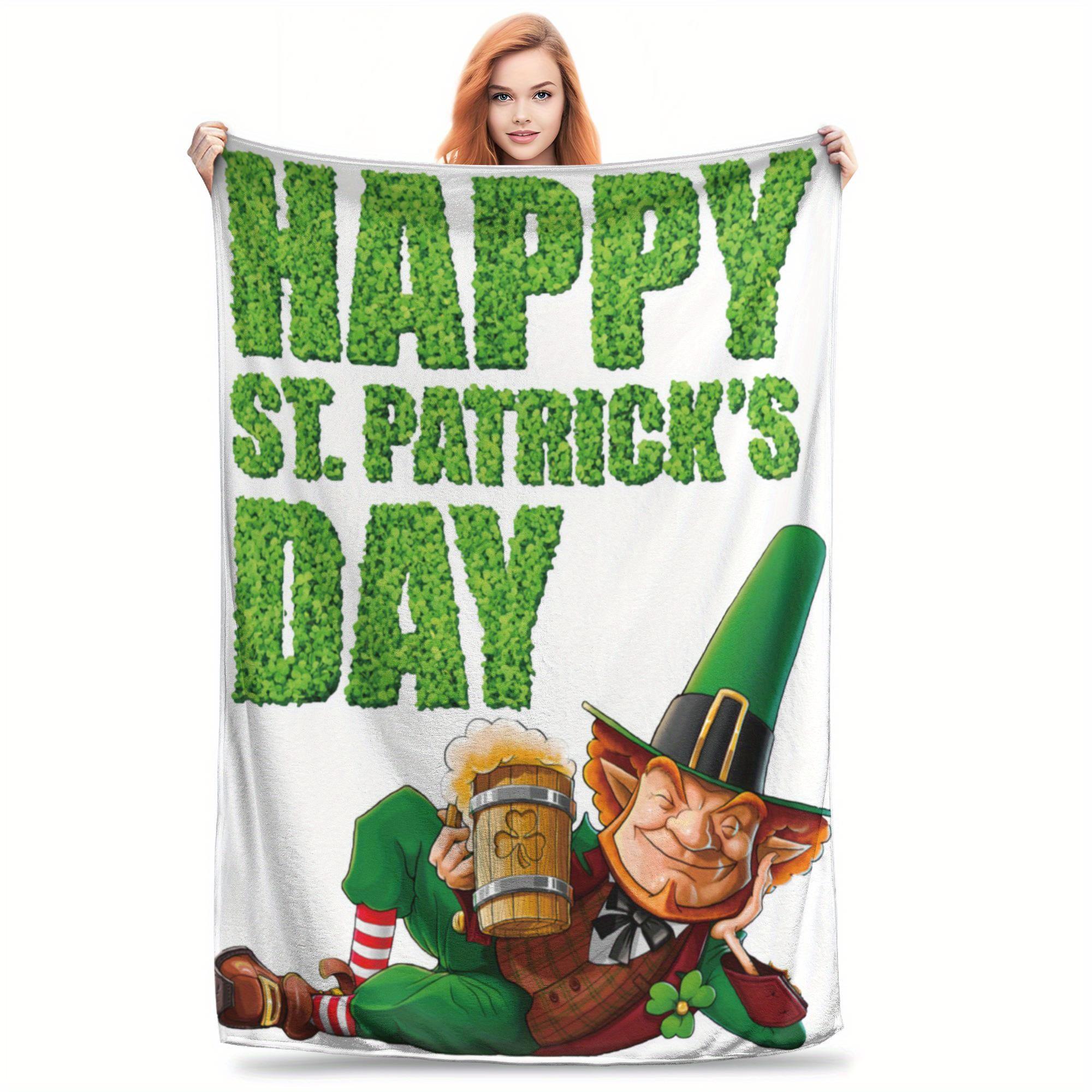 St Patricks Day patterns Flannel printed blanket suitable for all seasons suitable for living room office sofa and travel 75x100cm (30x40inch)
St Patricks Day patterns Flannel printed blanket suitable for all seasons suitable for living room office sofa and travel 75x100cm (30x40inch)