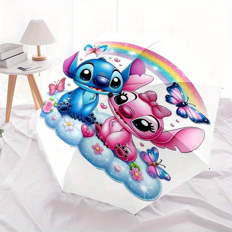 Stitch,Angel,Rainbow Fashion Umbrella, Automatic Opening and Closing Cartoon Design, Iron Ribs and Handle, 8 Ribs, Suitable for All Occasion
Stitch,Angel,Rainbow Fashion Umbrella, Automatic Opening and Closing Cartoon Design, Iron Ribs and Handle, 8 Ribs, Suitable for All Occasion