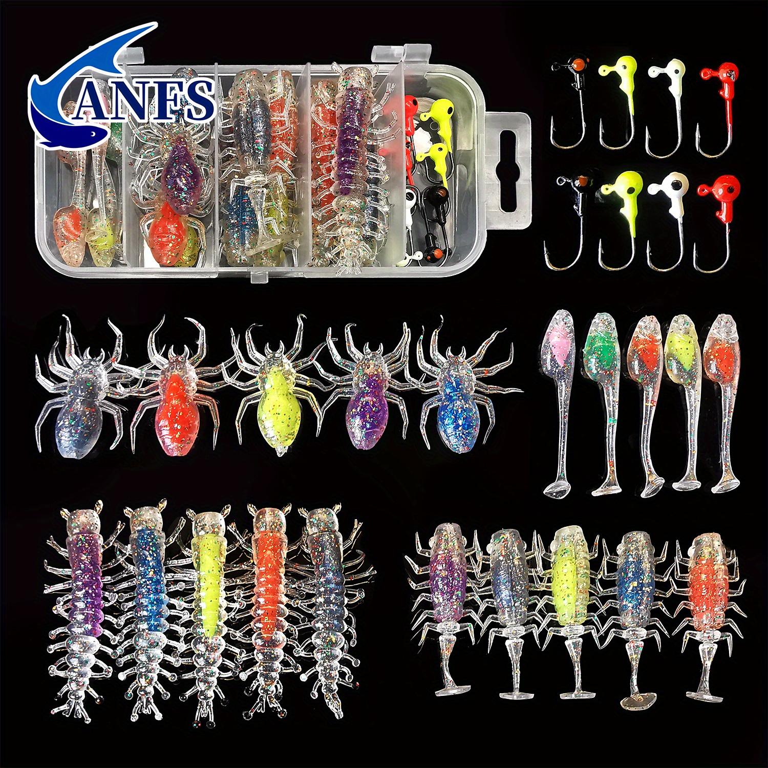 28pcs Soft lure Kit -Realistic Artificial Baits Assorted Design with colorful fishing Hook, fishing lure gift for Angler
28pcs Soft lure Kit -Realistic Artificial Baits Assorted Design with colorful fishing Hook, fishing lure gift for Angler