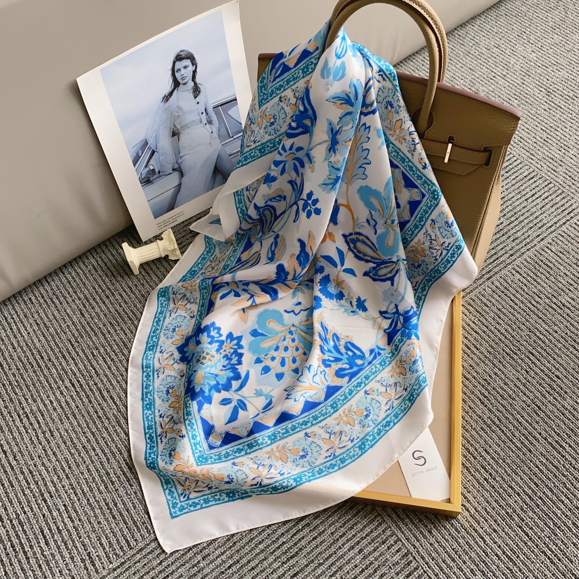 Fashion Small Square Scarf Women s Simulated Silk Scarf Headscarf Spring and Summer Scarf Printed Neck Protection Scarf Professional Scarf 70*70
Fashion Small Square Scarf Women s Simulated Silk Scarf Headscarf Spring and Summer Scarf Printed Neck Protection Scarf Professional Scarf 70*70