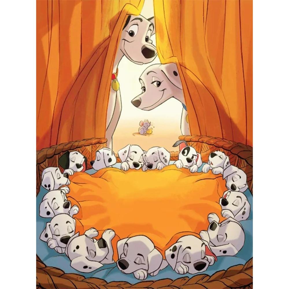 Disney Diamond Painting, Dalmatian Family Heartwarming Scene Diamond Mosaic Cross stitch Diamond Inlay Room Decoration Gift Round 20x30cm
Disney Diamond Painting, Dalmatian Family Heartwarming Scene Diamond Mosaic Cross stitch Diamond Inlay Room Decoration Gift Round 20x30cm