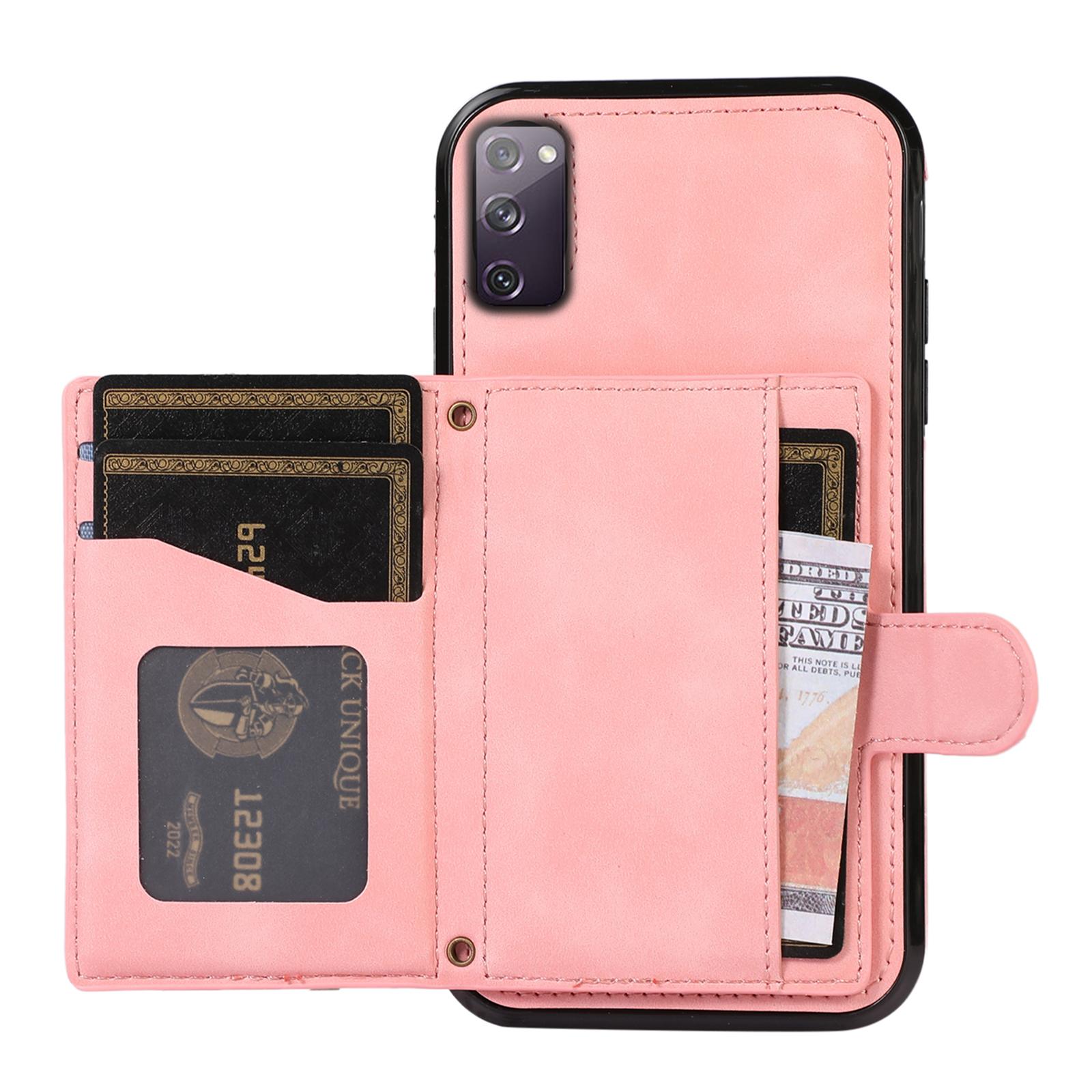 For Samsung Galaxy S20 4G/5G Card Holder Phone Case TPU+PU Leather Kickstand Phone Cover Rose Gold
For Samsung Galaxy S20 4G/5G Card Holder Phone Case TPU+PU Leather Kickstand Phone Cover Rose Gold