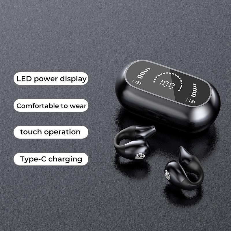 НОВИЙ Навушники Bone Conduction Bluetooth 5.2 Earring Earring Wireless Headphones Sports Headsets Bear Hook with Mic 1pc чорний
НОВИЙ Навушники Bone Conduction Bluetooth 5.2 Earring Earring Wireless Headphones Sports Headsets Bear Hook with Mic 1pc чорний