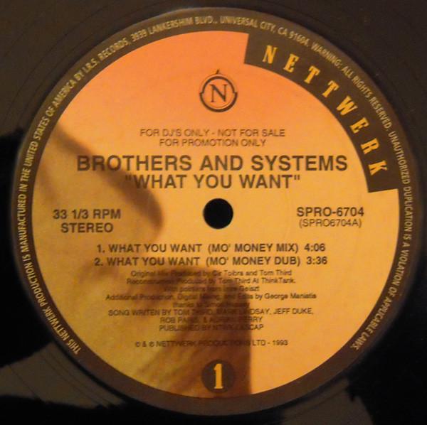12-дюймовая пластинка BROTHERS & SYSTEMS - What You Want (Ремиксы) SPRO6704 Nettwerk 1993 США Танцевальная и Электронная Б/У
12-дюймовая пластинка BROTHERS & SYSTEMS - What You Want (Ремиксы) SPRO6704 Nettwerk 1993 США Танцевальная и Электронная Б/У
