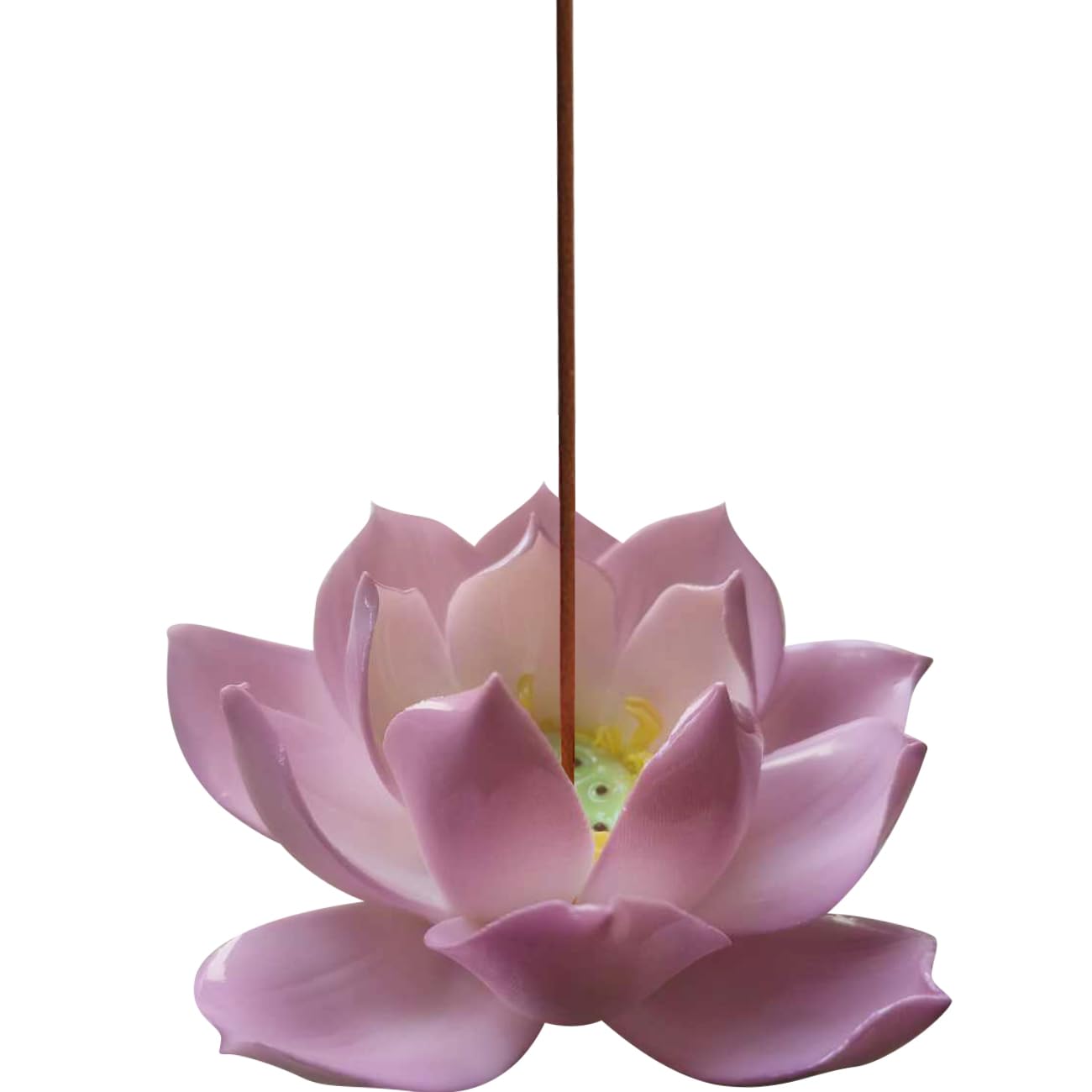 Umora Lotus Ceramic Incense Burner, Vibrant Lotus Flower Design, Handmade Buddhist Altar Decoration, Holds a Single Incense Stick, 7.5cm Diameter
Umora Lotus Ceramic Incense Burner, Vibrant Lotus Flower Design, Handmade Buddhist Altar Decoration, Holds a Single Incense Stick, 7.5cm Diameter