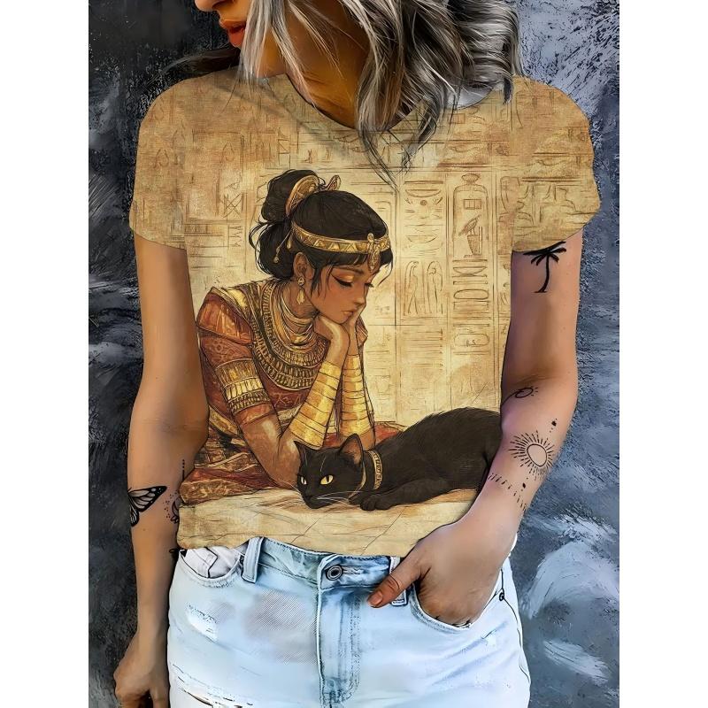 3D Printed Cute Cat T Shirt For Women Girl Jesus Pattern T-Shirts Summer Fashion Round Neck Loose Tops Street Short Sleeve Tees 6XL
3D Printed Cute Cat T Shirt For Women Girl Jesus Pattern T-Shirts Summer Fashion Round Neck Loose Tops Street Short Sleeve Tees 6XL
