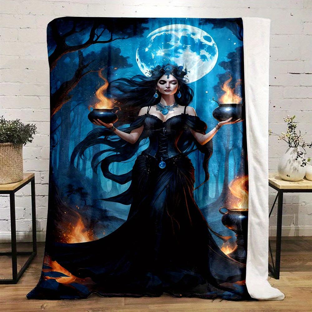 Hecate Flaming Cauldrons Print Flannel Throw Blanket Reversible AllSeason Polyester for Office Home Gift 75x100cm
Hecate Flaming Cauldrons Print Flannel Throw Blanket Reversible AllSeason Polyester for Office Home Gift 75x100cm