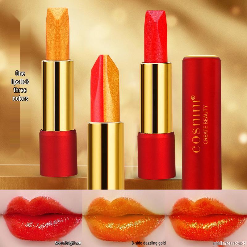 Cosnini Dual-Tone Three-Color Matte Lipstick - Moisturizing, Long-Lasting, Hydrating Valentine s Day Gift 3.5g
Cosnini Dual-Tone Three-Color Matte Lipstick - Moisturizing, Long-Lasting, Hydrating Valentine s Day Gift 3.5g