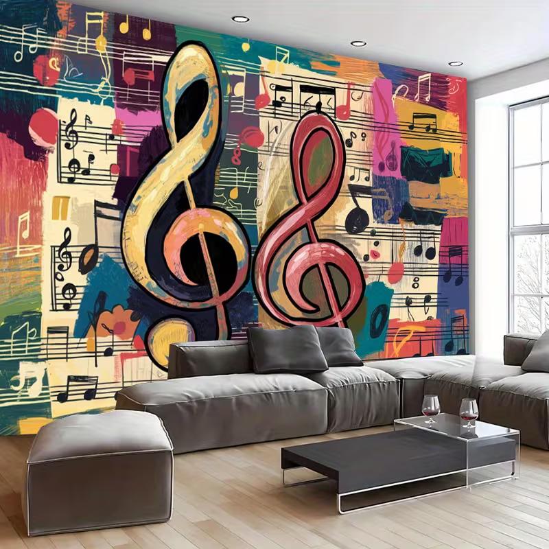 2D Colorful Music Note Backdrop Graffiti Style Treble Clef Photography Background for Room Decor 47.2x31.5inch/120*80cm
2D Colorful Music Note Backdrop Graffiti Style Treble Clef Photography Background for Room Decor 47.2x31.5inch/120*80cm