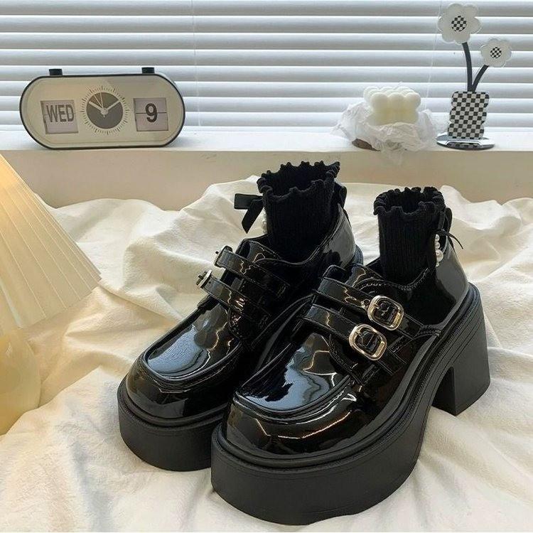 2025Autumn Double Buckle Lolita High Heel Chunky Heel Women s Mary Jane Shoes Increase Height British Thick Bottom Leather Shoes 35
2025Autumn Double Buckle Lolita High Heel Chunky Heel Women s Mary Jane Shoes Increase Height British Thick Bottom Leather Shoes 35