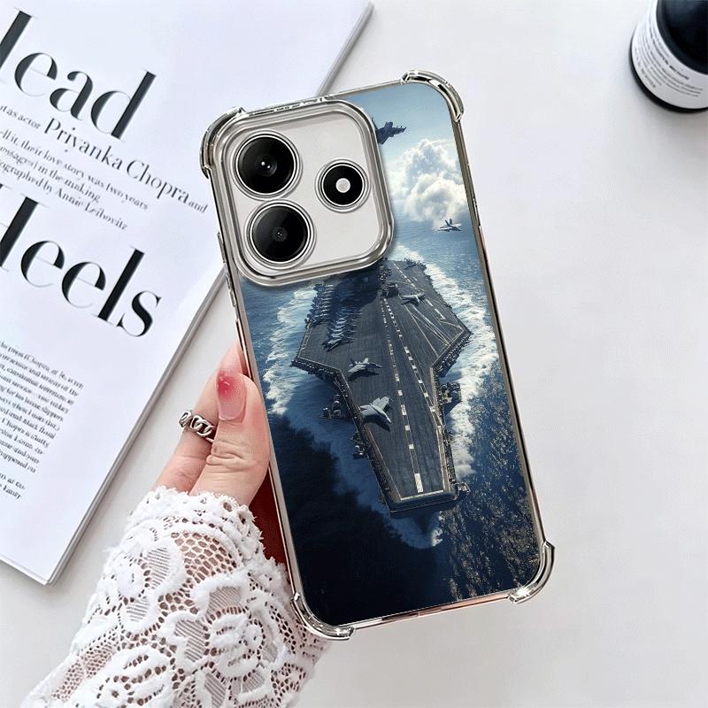 Warship Fighter Aircraft Carrier Soft Phone Case For Xiaomi Redmi Note 14 15 Pro Plus 13 12 11S 11T 5G 10 9S 9 Plating Anti-Fall Redmi Note 14 Pro 4G
Warship Fighter Aircraft Carrier Soft Phone Case For Xiaomi Redmi Note 14 15 Pro Plus 13 12 11S 11T 5G 10 9S 9 Plating Anti-Fall Redmi Note 14 Pro 4G