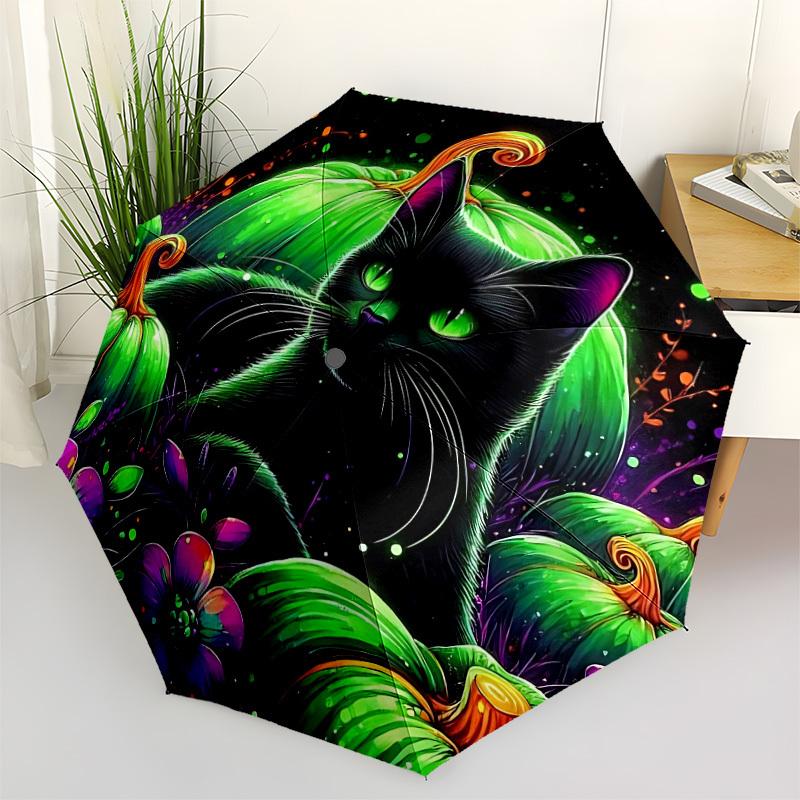1pc Halloween Cat Automatic Open/Close Umbrella - Portable Collapsible Umbrella with 8-Rib Stability, Fashion Lovers yy251017100
1pc Halloween Cat Automatic Open/Close Umbrella - Portable Collapsible Umbrella with 8-Rib Stability, Fashion Lovers yy251017100