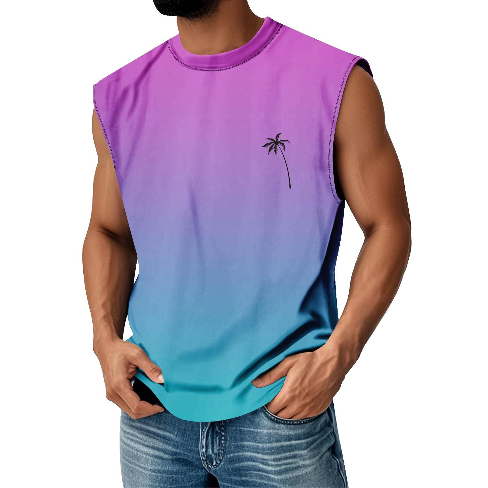 Men s Summer Print Round Neck Gradient Sports Casual Sleeveless Vest XXL
Men s Summer Print Round Neck Gradient Sports Casual Sleeveless Vest XXL