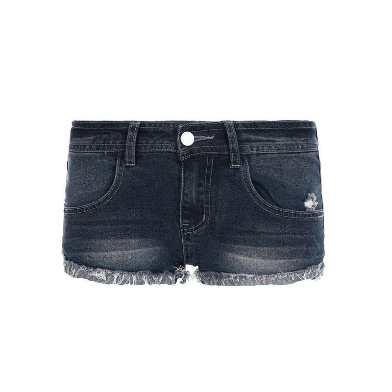 H Home European and American Women s Clothing American Street Distressed Frayed Washed Flanging Denim Shorts Low Waist Tight Sexy Hot Pants Blue S
H Home European and American Women s Clothing American Street Distressed Frayed Washed Flanging Denim Shorts Low Waist Tight Sexy Hot Pants Blue S