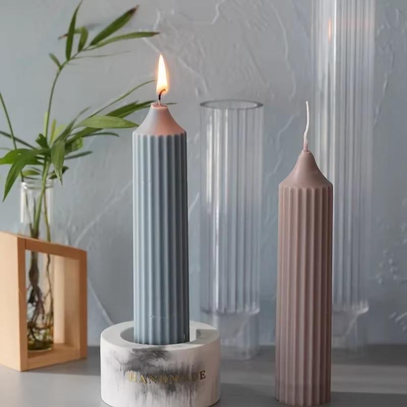 Long Pole Vertical Stripe Pointed Candle Mold Making Kit Large Cylindrical Rib Candle Making Mold DIY Candle Making Work S-4.2x16.7cn
Long Pole Vertical Stripe Pointed Candle Mold Making Kit Large Cylindrical Rib Candle Making Mold DIY Candle Making Work S-4.2x16.7cn