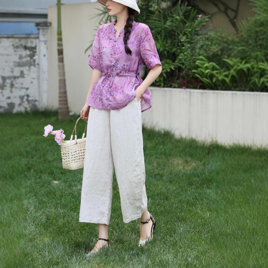 Women s Ramie Suit 2025: High-End Casual Wide-Leg Pants Two-Piece Summer Set L розовый
Women s Ramie Suit 2025: High-End Casual Wide-Leg Pants Two-Piece Summer Set L розовый