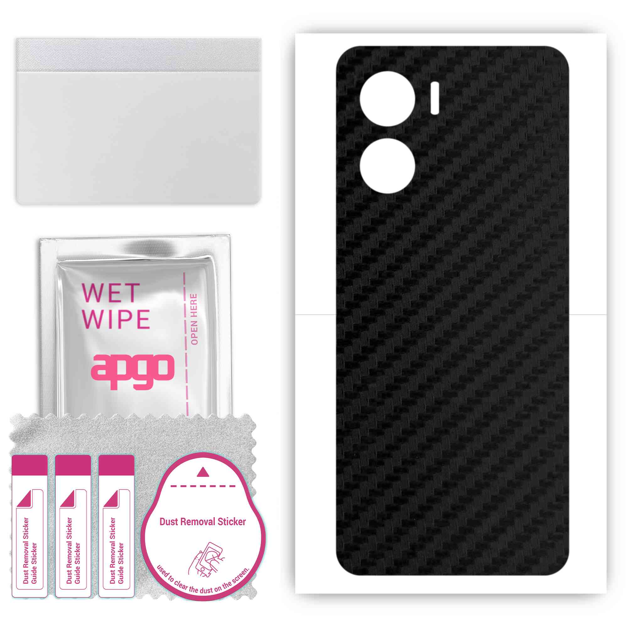 apgo Protective Skin Sticker for the back compatible with Vivo IQOO Z7i, Wrap Film, Foil, Vinyl - Pattern Carbon Black
apgo Protective Skin Sticker for the back compatible with Vivo IQOO Z7i, Wrap Film, Foil, Vinyl - Pattern Carbon Black