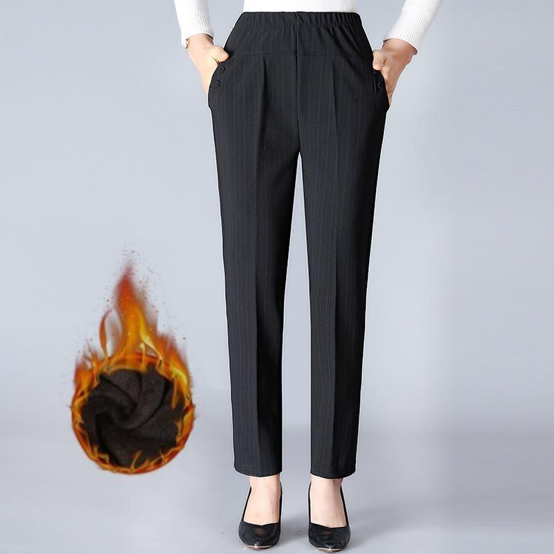 Medium and old women s pants winter velvet pants elastic waist old lady thickened straight pants mother high waist plaid trousers 5XL
Medium and old women s pants winter velvet pants elastic waist old lady thickened straight pants mother high waist plaid trousers 5XL