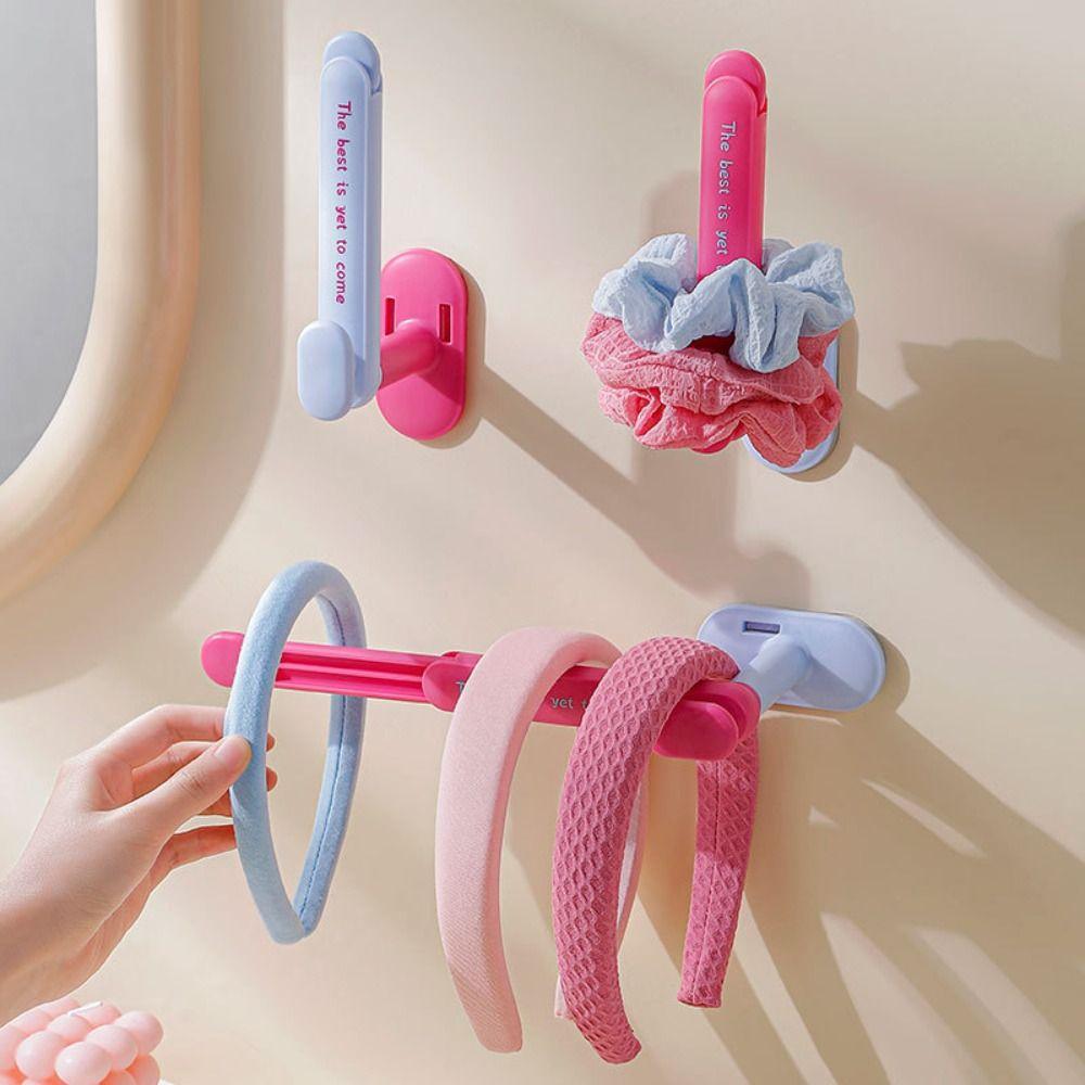 2Pcs Dopamine Hair Rope Storage Rack Punch-Free Headband Organizer Rack Bathroom Accessories рожевий червоний колір
2Pcs Dopamine Hair Rope Storage Rack Punch-Free Headband Organizer Rack Bathroom Accessories рожевий червоний колір