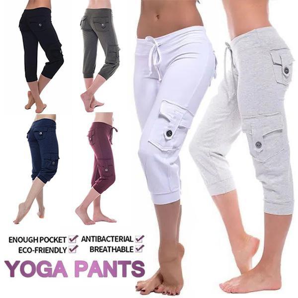 6 Colors Women Yoga Cropped Pants with Elastic Waist Button Pockets Summer Outdoor Casual Sports Pants XS білий
6 Colors Women Yoga Cropped Pants with Elastic Waist Button Pockets Summer Outdoor Casual Sports Pants XS білий