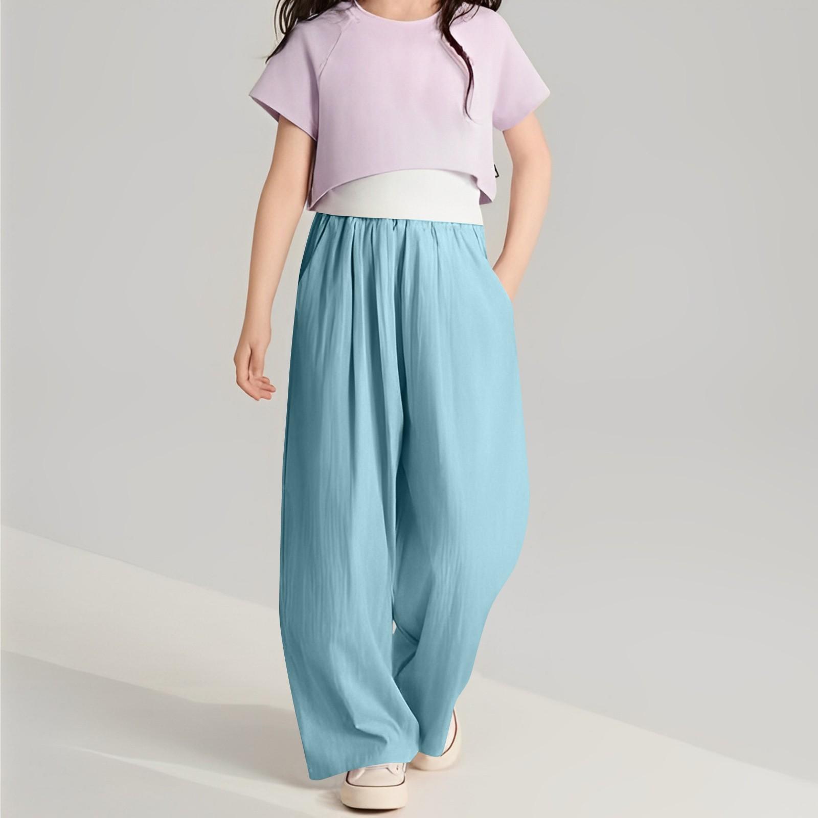 Детская летняя повседневная одежда, однотонные модные брюки для мальчиков и девочек 170 небесно-голубой
Детская летняя повседневная одежда, однотонные модные брюки для мальчиков и девочек 170 небесно-голубой