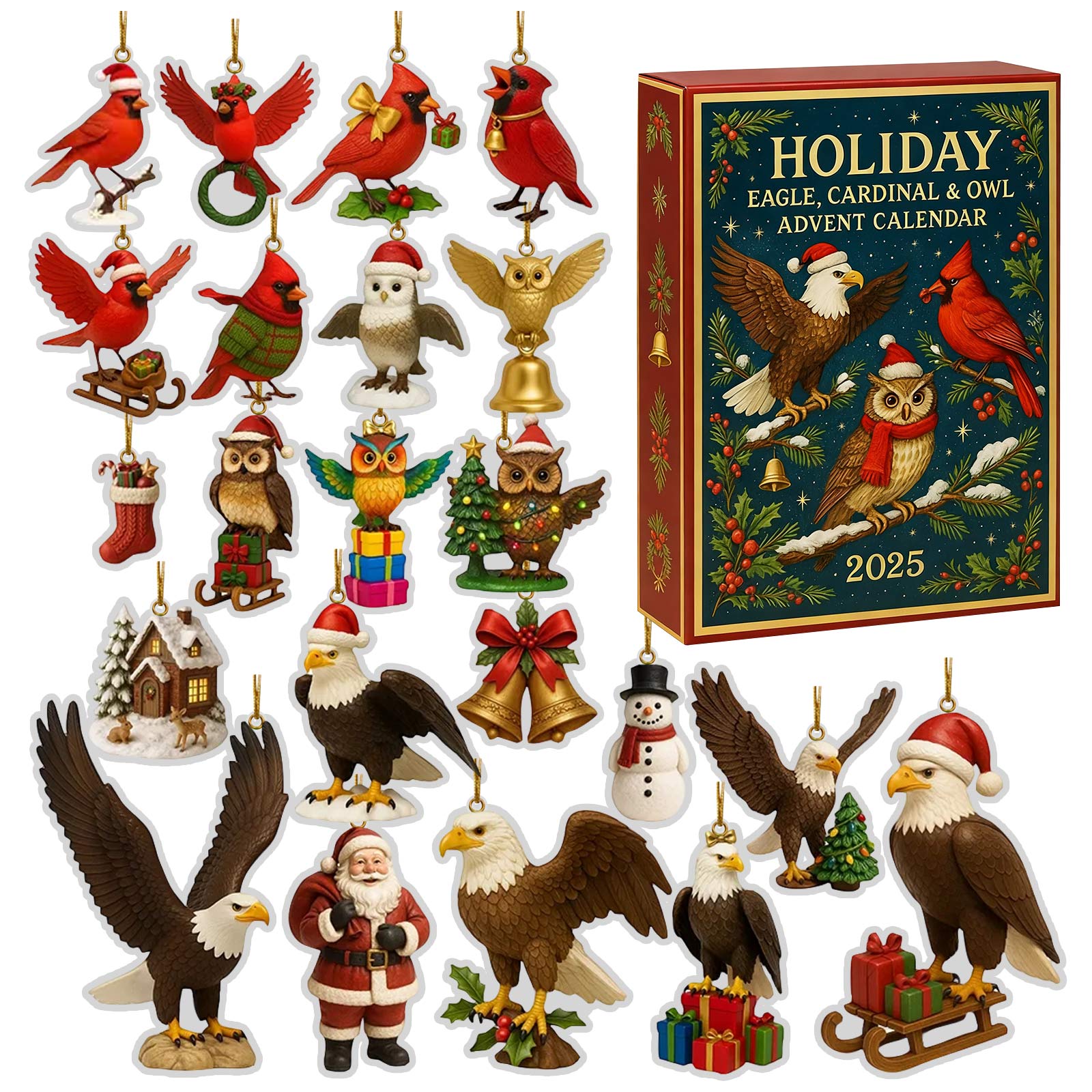 2D Flat Acrylic Mystery Box 24pcs Pendant With Airplane Box Christmas Birdmystery Box, Suitable For Gifts To Celebrate The Holidays One Size
2D Flat Acrylic Mystery Box 24pcs Pendant With Airplane Box Christmas Birdmystery Box, Suitable For Gifts To Celebrate The Holidays One Size
