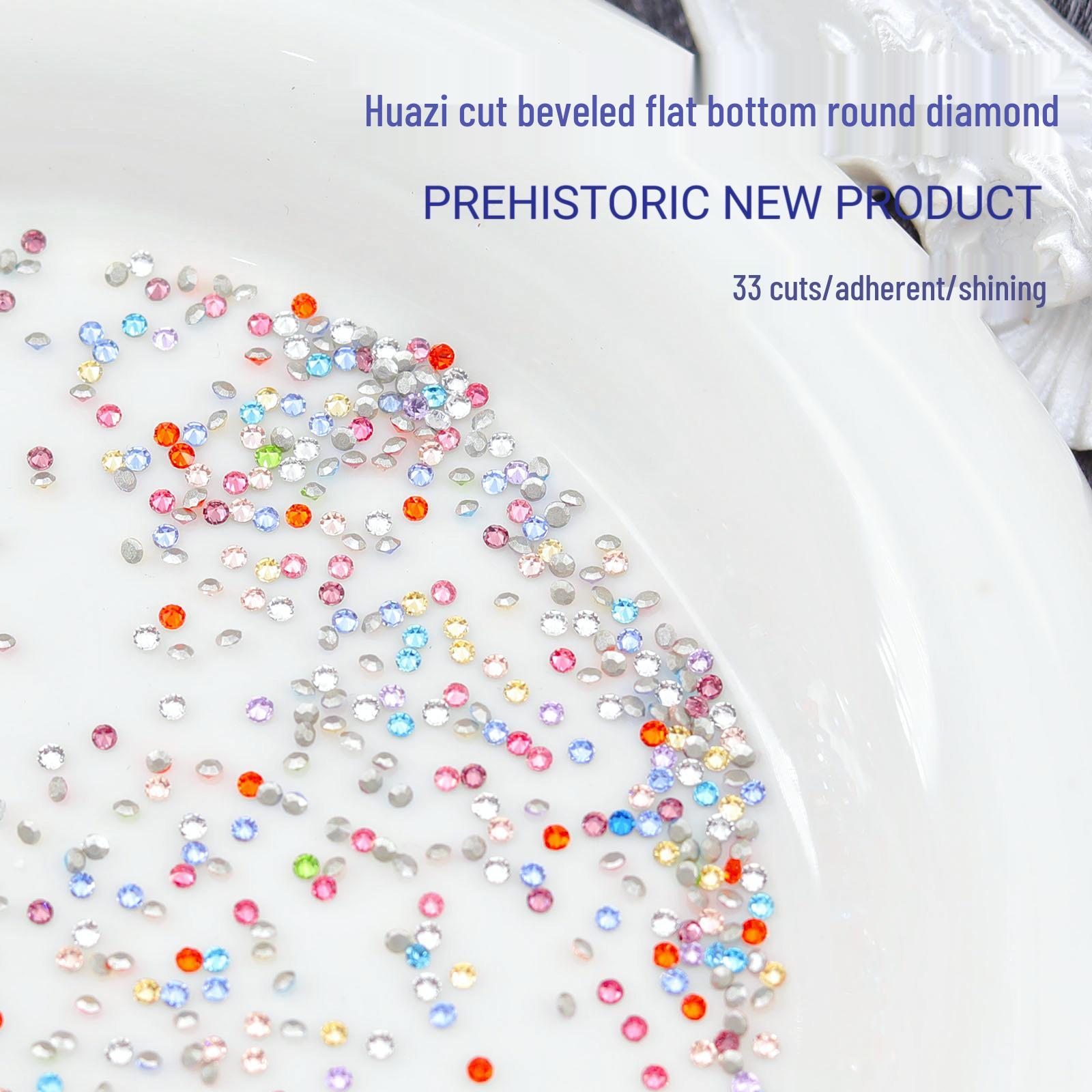 K9 Imitation Huazi Cut Beveled Flat Bottom Super Shiny Rhinestones - Transparent White 1.6mm/1440 pieces/bag
K9 Imitation Huazi Cut Beveled Flat Bottom Super Shiny Rhinestones - Transparent White 1.6mm/1440 pieces/bag