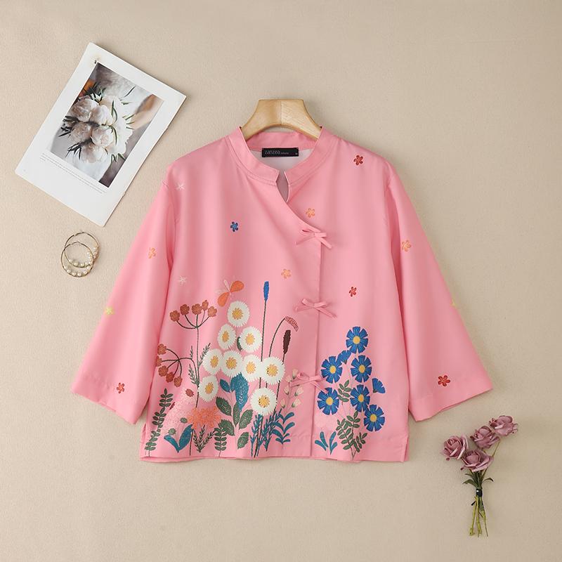 ZANZEA Женская летняя блузка с круглым вырезом, длинным рукавом, свободного кроя, с цветочным принтом 5XL камео розовый
ZANZEA Женская летняя блузка с круглым вырезом, длинным рукавом, свободного кроя, с цветочным принтом 5XL камео розовый